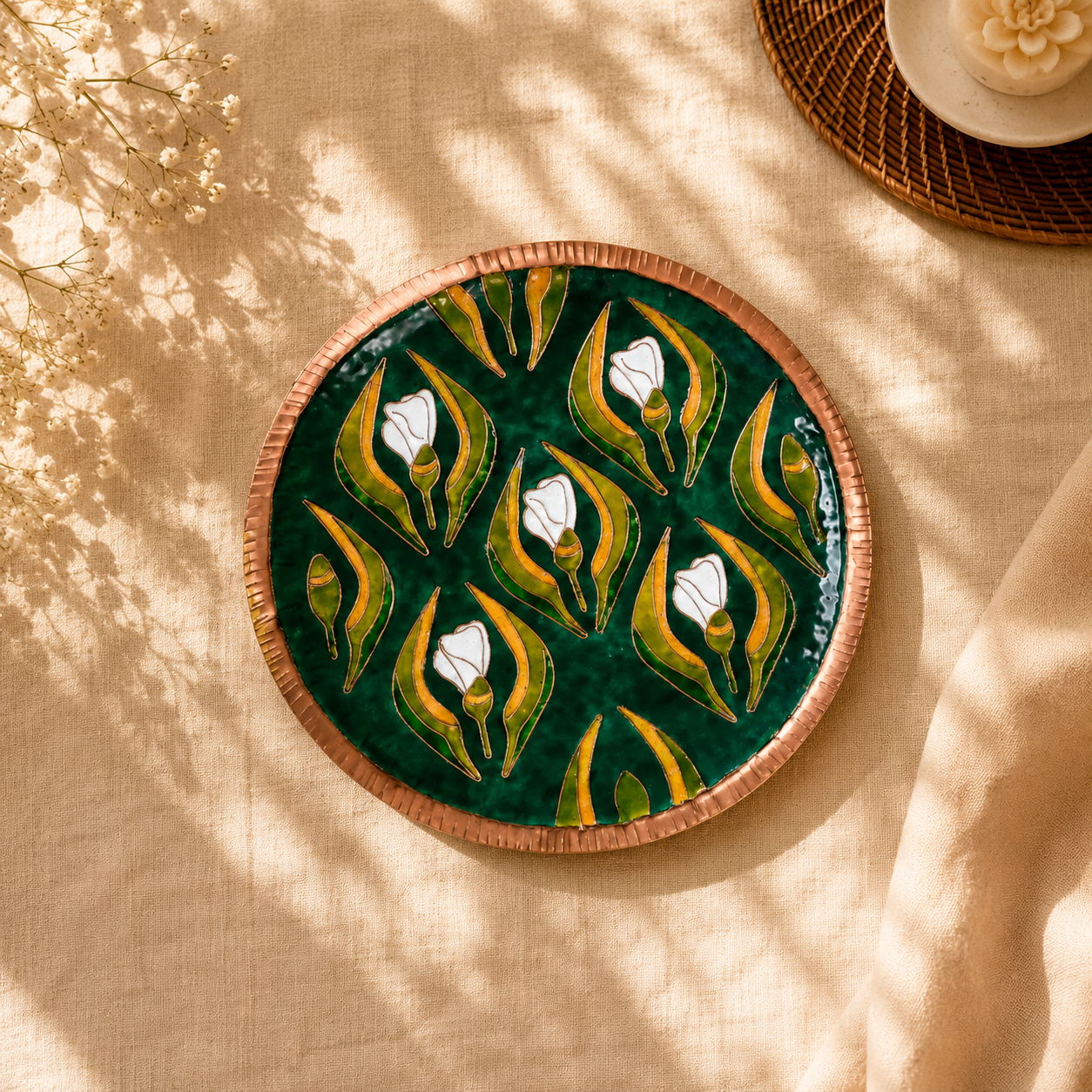 The Meenakari Heritage Plate| 10 inches