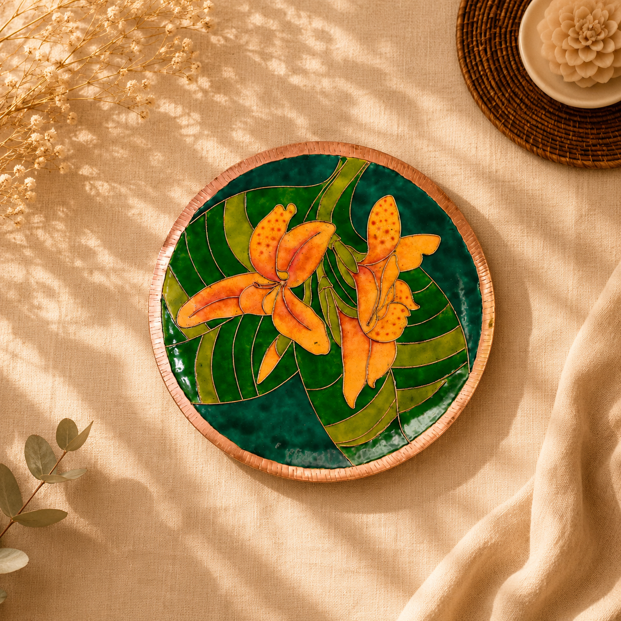 The Meenakari Heritage Plate| 10 inches